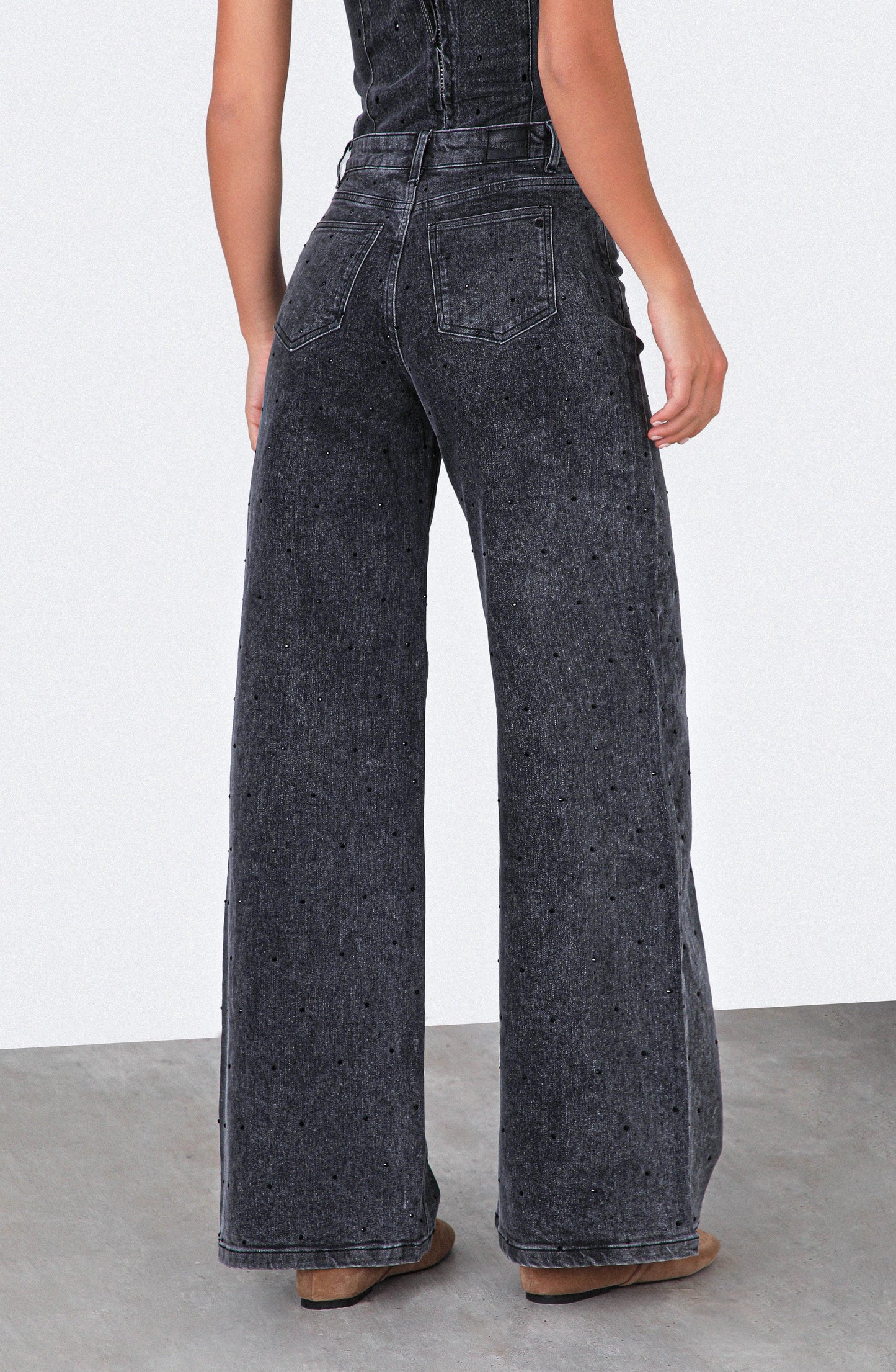 Black Strass Pants