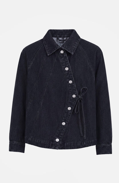 Denim Ribbon Jacket