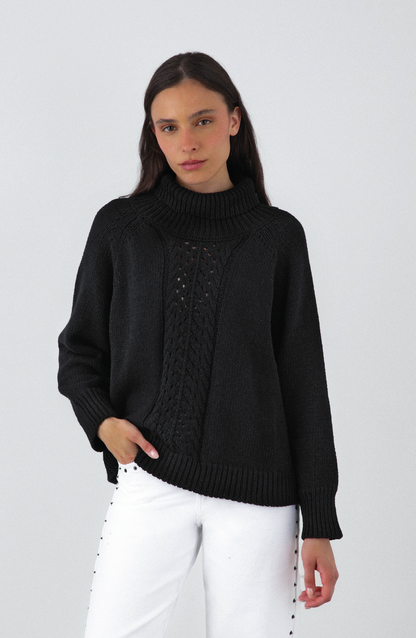 Black Turtleneck Sweater