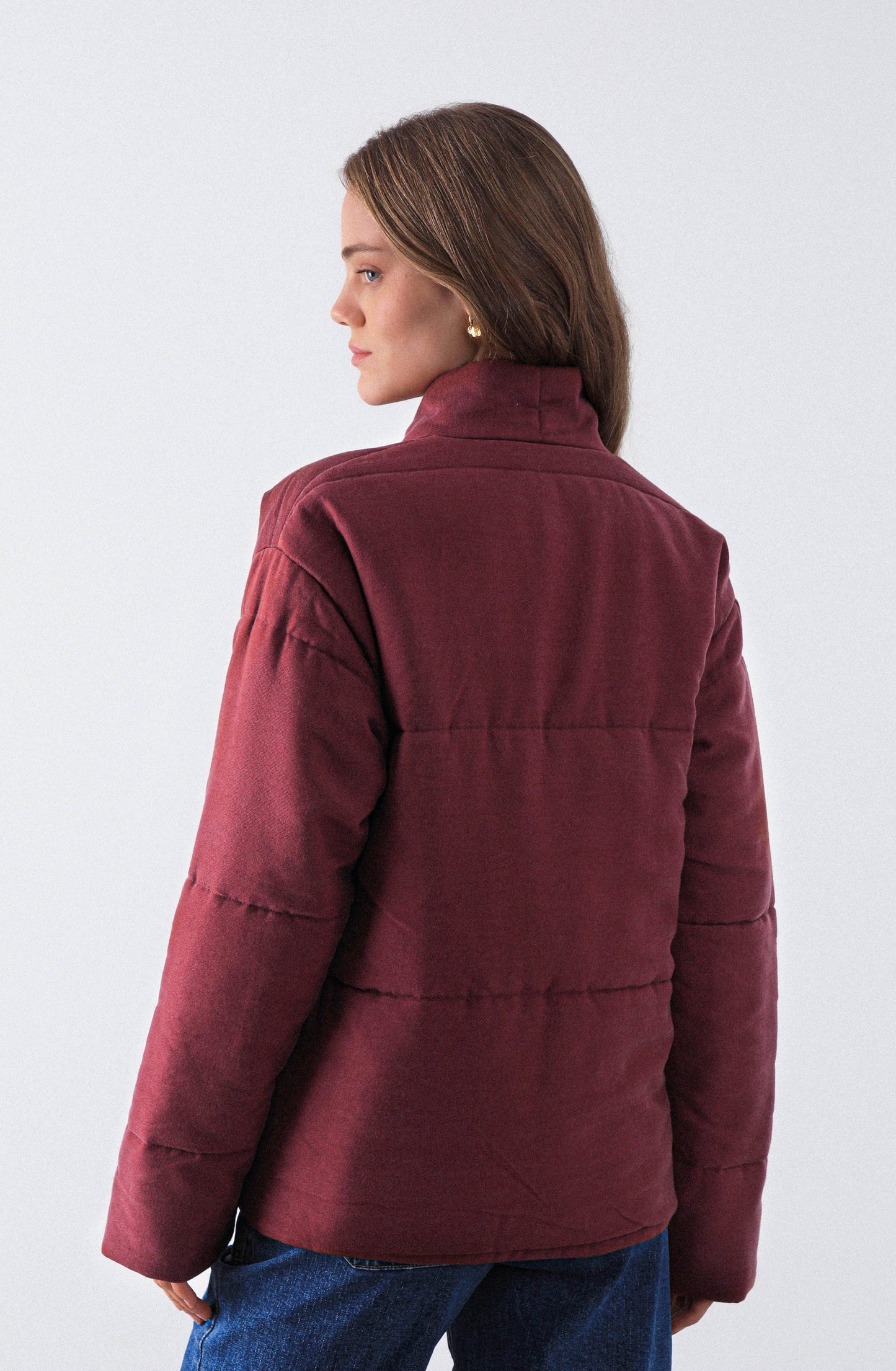Burgundy Crossed Bow Jacket