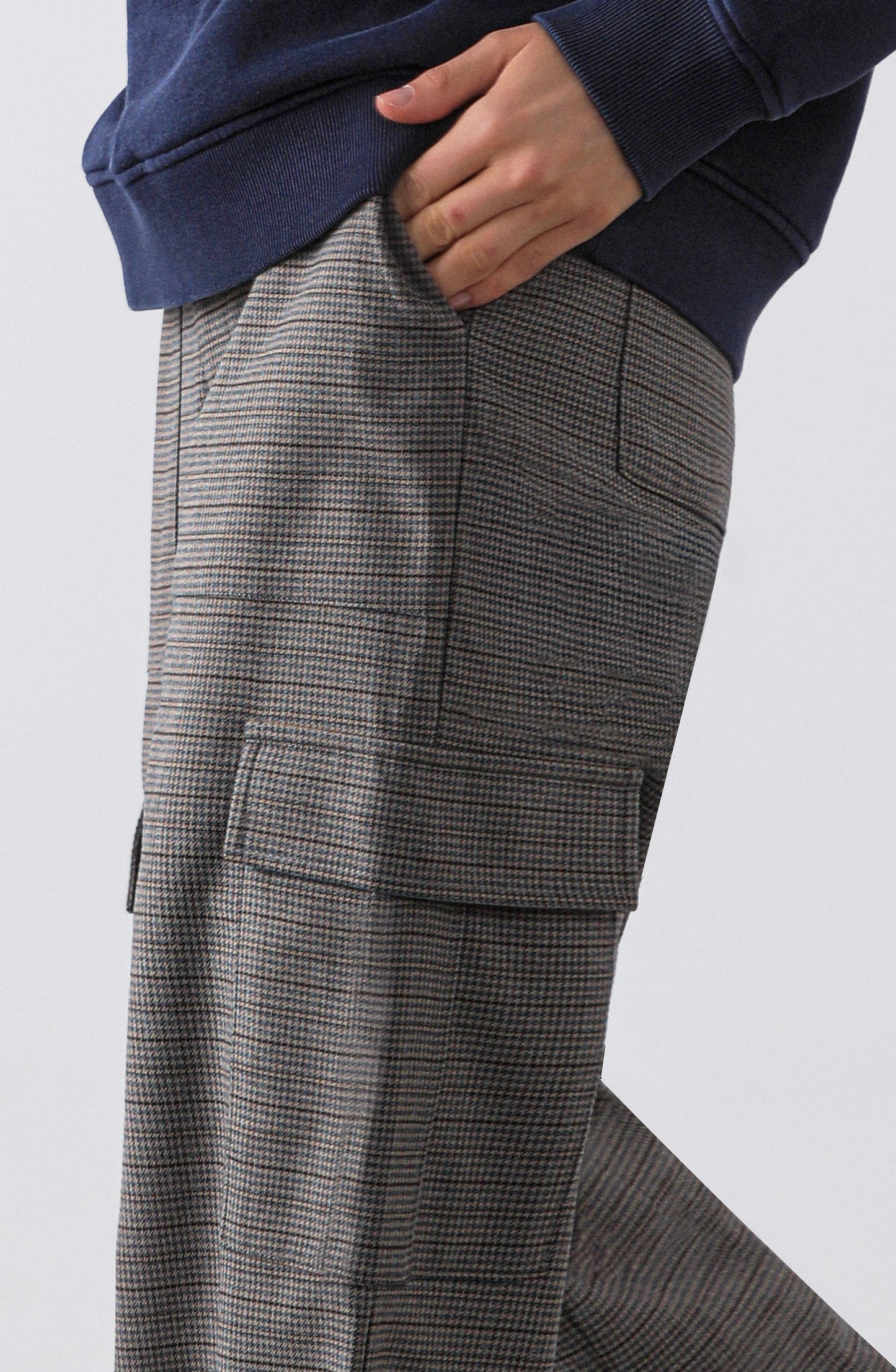 Cargo Knit Pants Brown