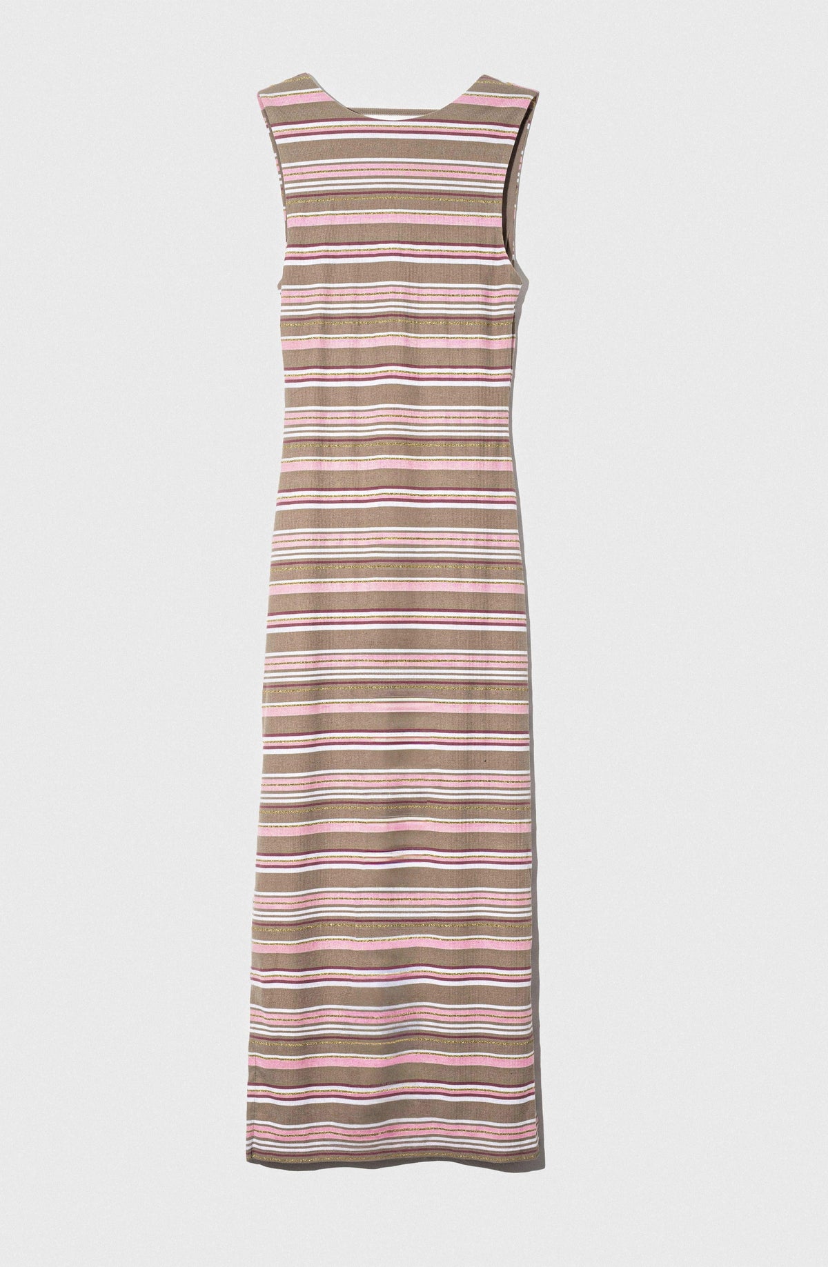 Pink Metallic Maxi Dress