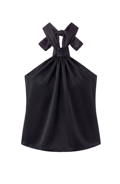 Top Halter Black