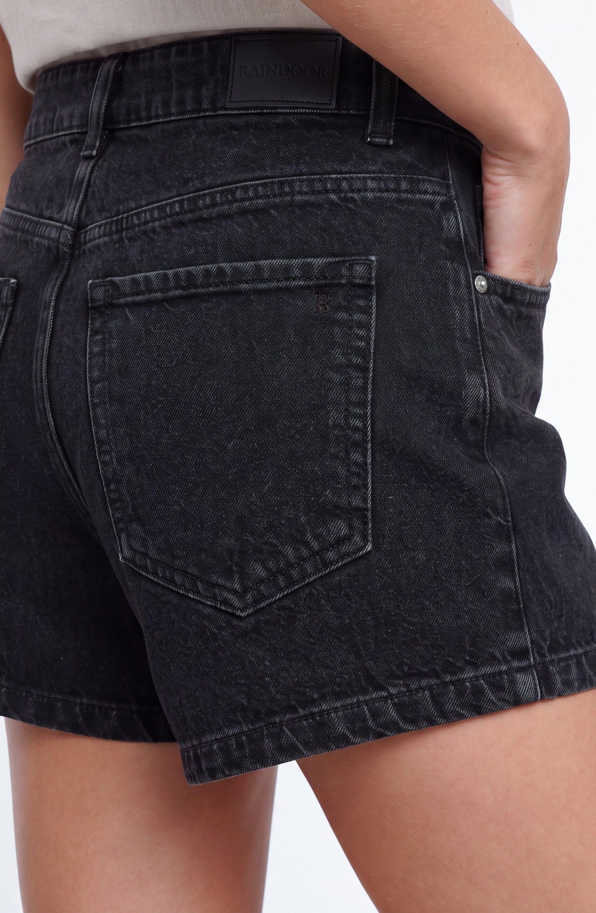 Black Denim Shorts
