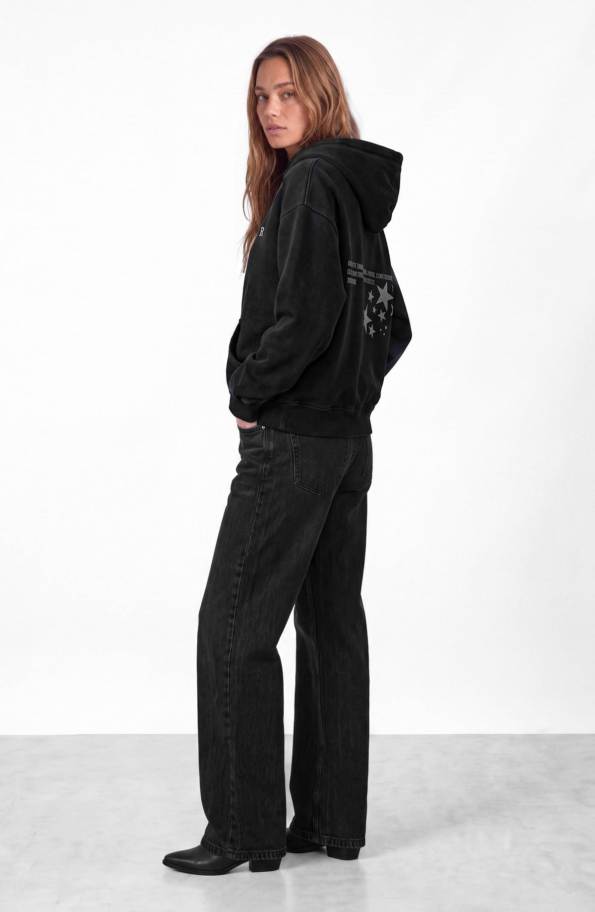 Raindoor Girls Black Hoodie Sweatshirt