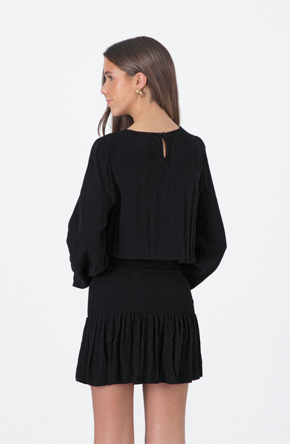 Panal Black Dress