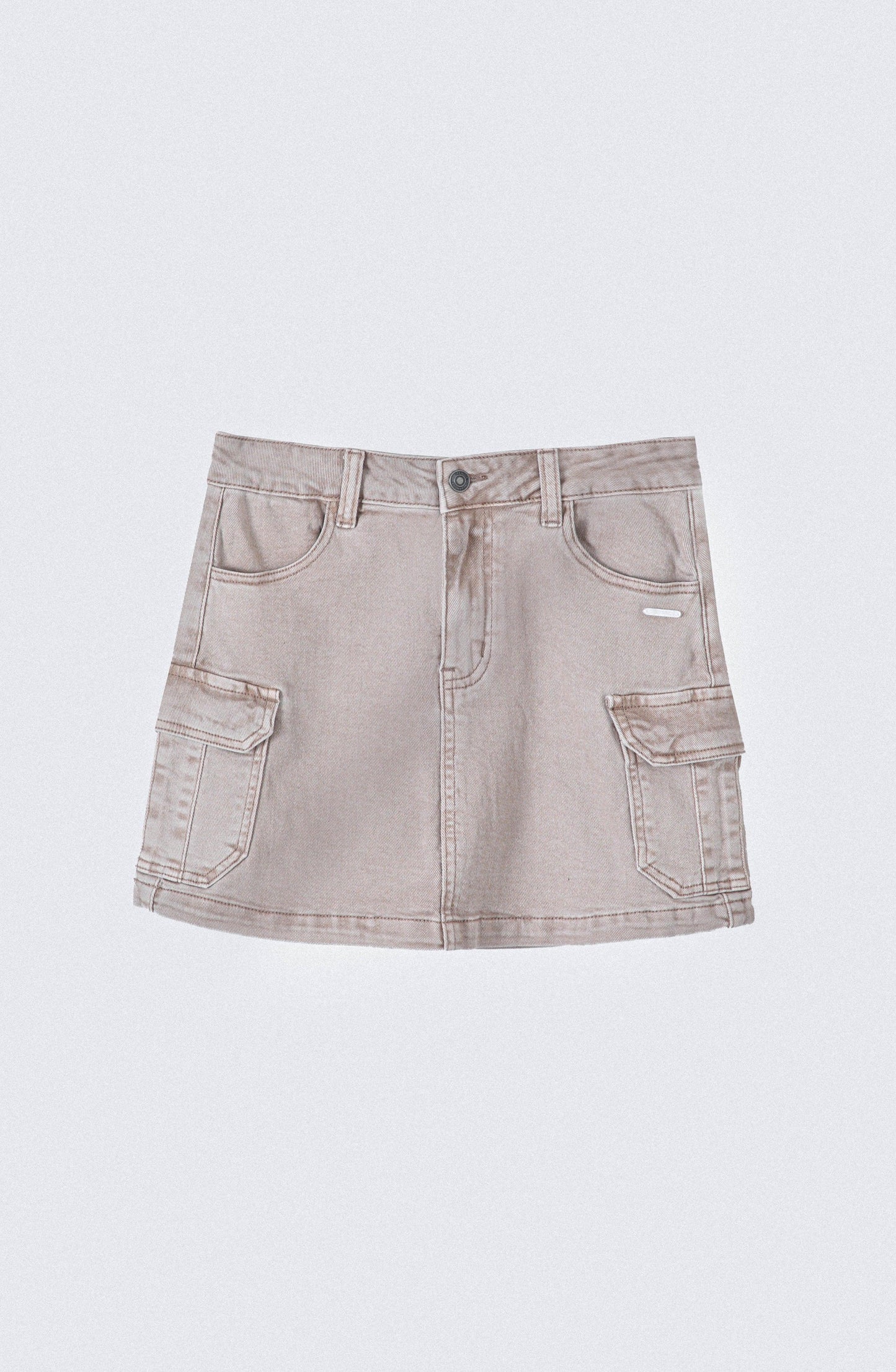 Brown Cargo Skirt