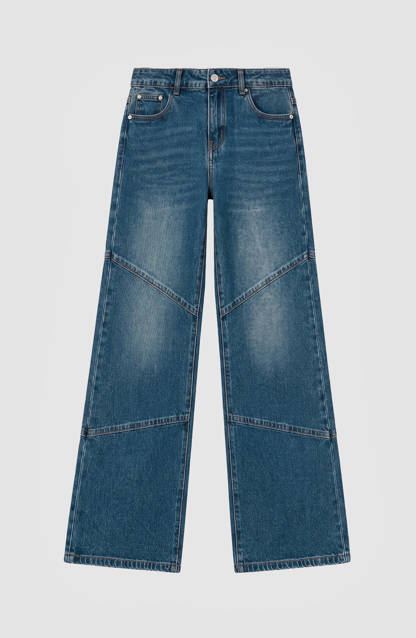 Dark Blue Seams Pants