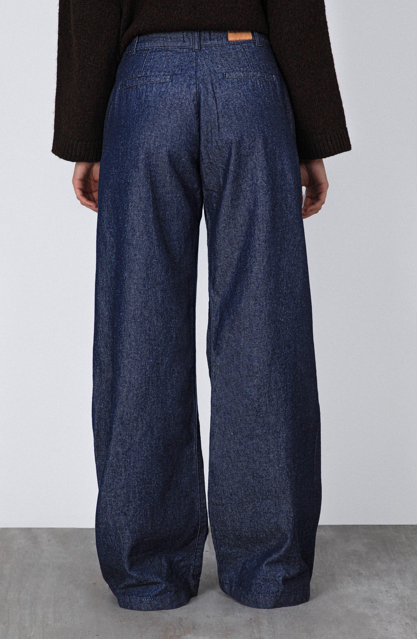 Blue Denim Tailored Pants