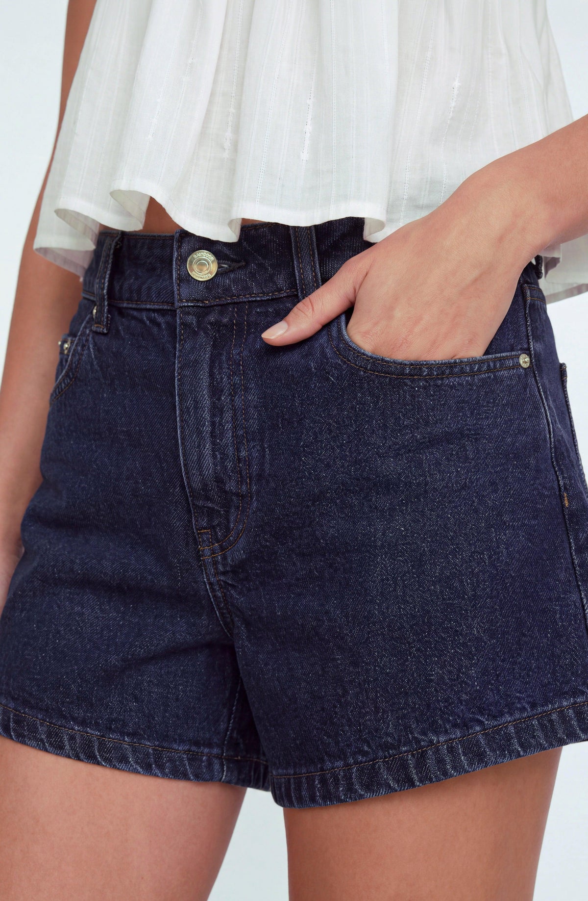 Light Blue Denim Shorts