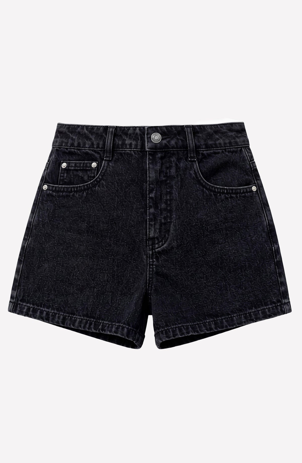 Black Denim Shorts