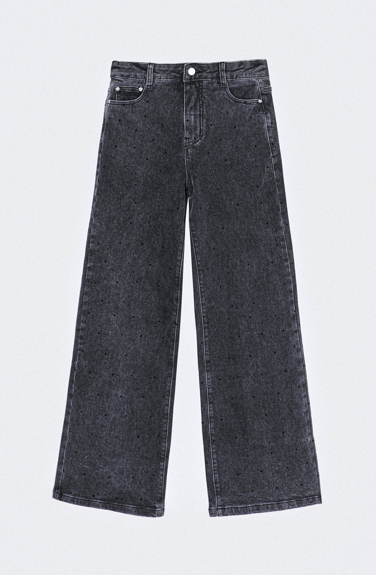 Black Rhinestone Pants