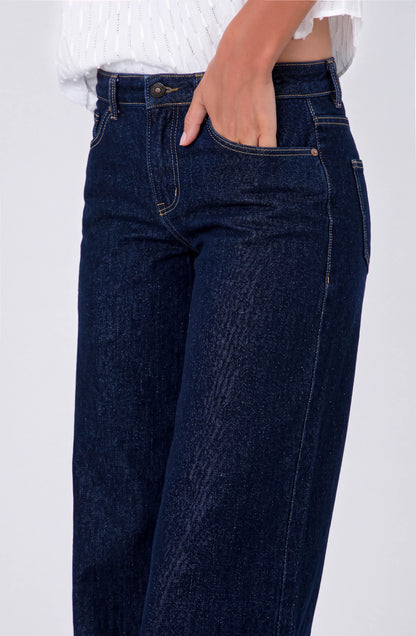 Low-Rise Embroidered Wings Pants