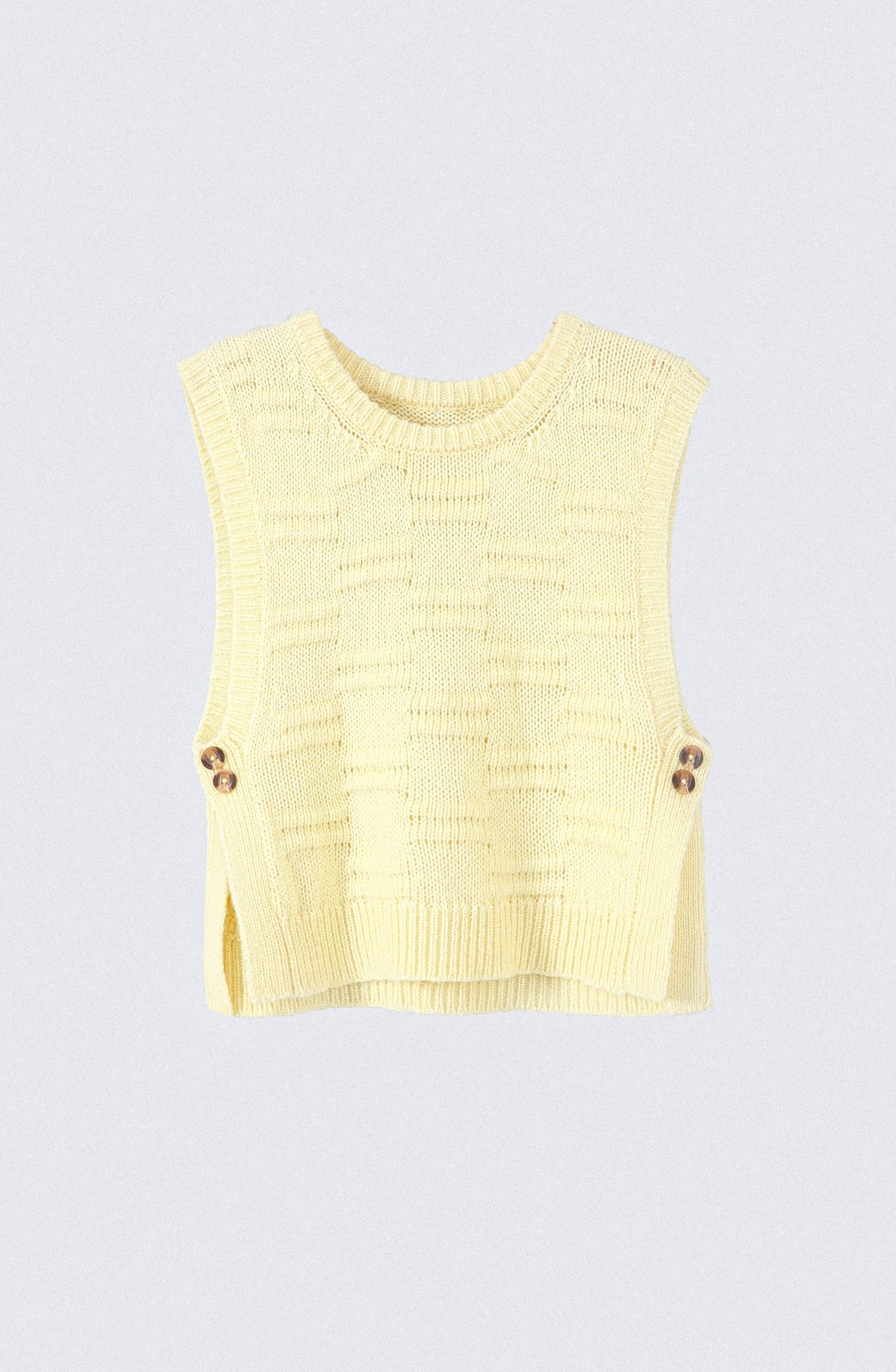 Butter Yellow Knit Vest
