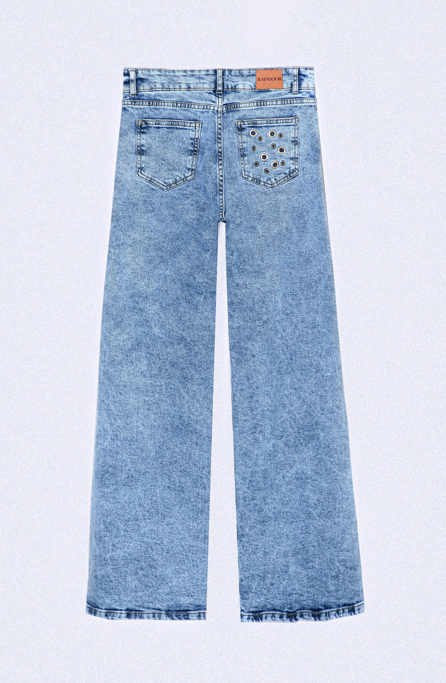 Blue Ojal Back Pocket Pants