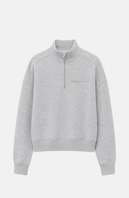 Sweatshirt Mid Zipper Grey