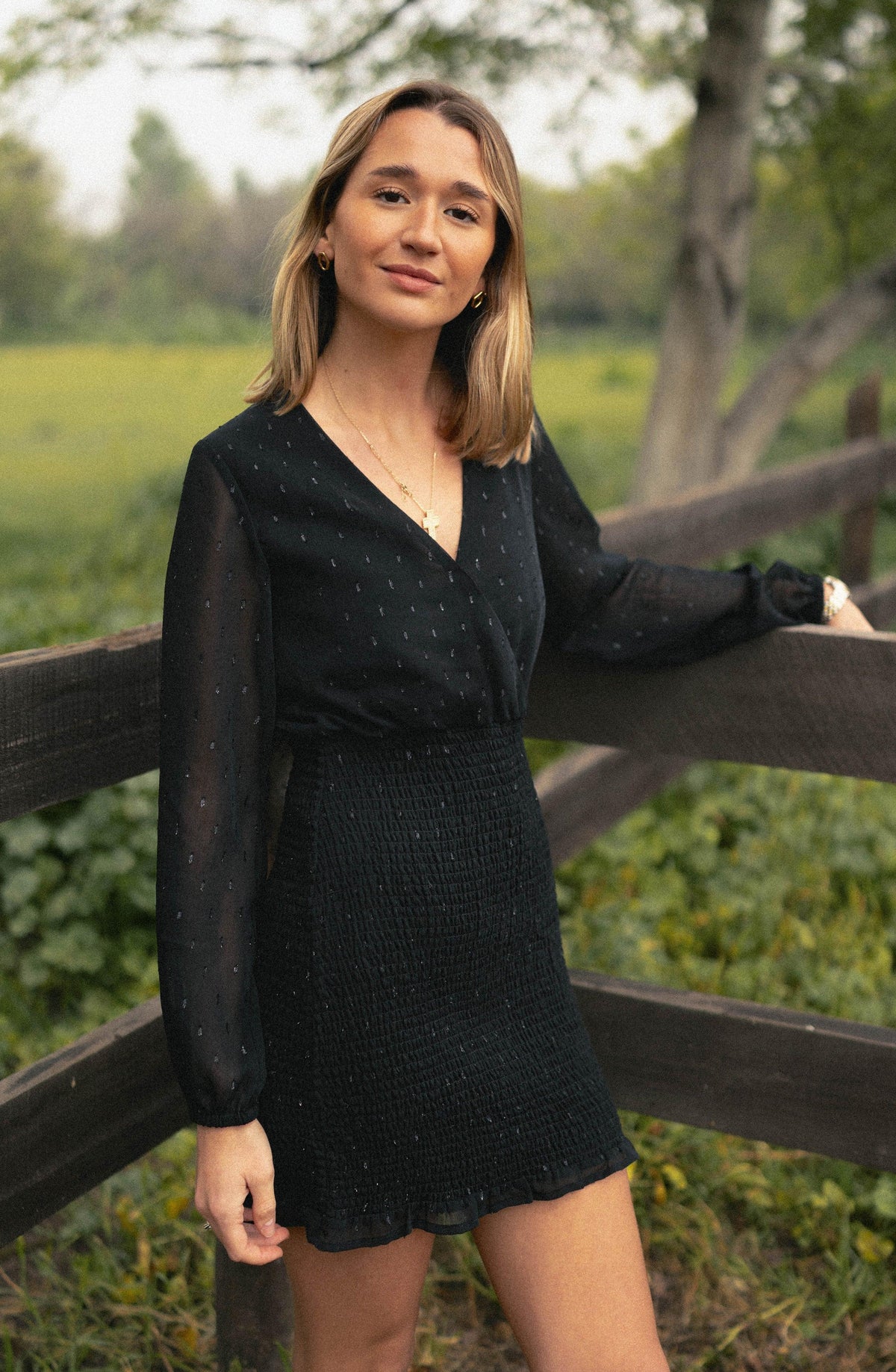 Black Smocked Dress
