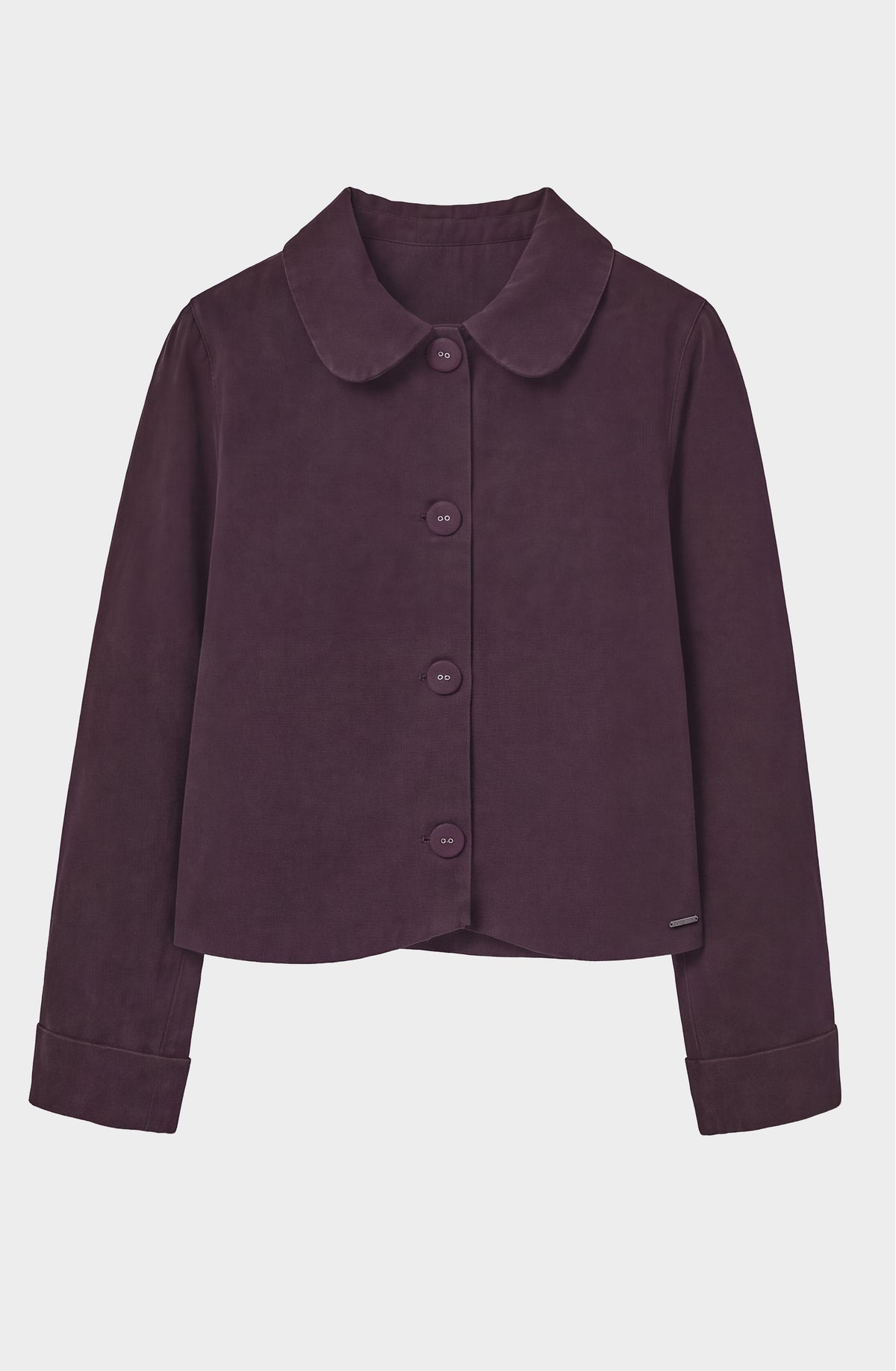 Purple Peter Pan Collar Jacket