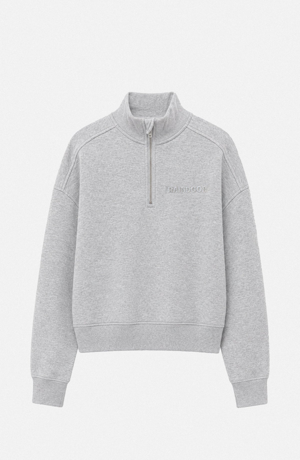 Gray Mid Zipper Sweatshirt