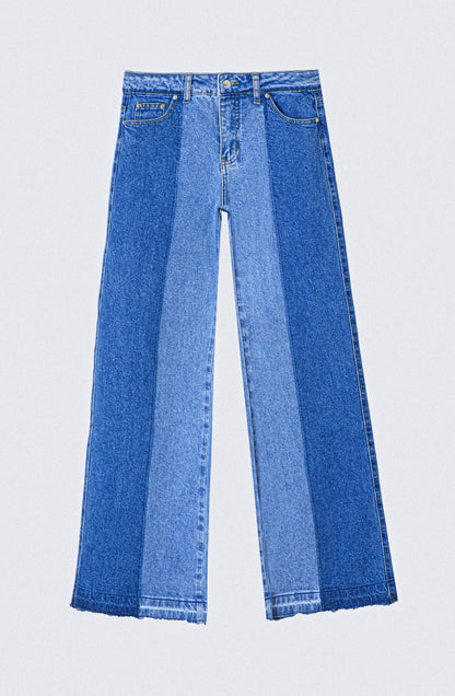 Bicolor Blue Pants