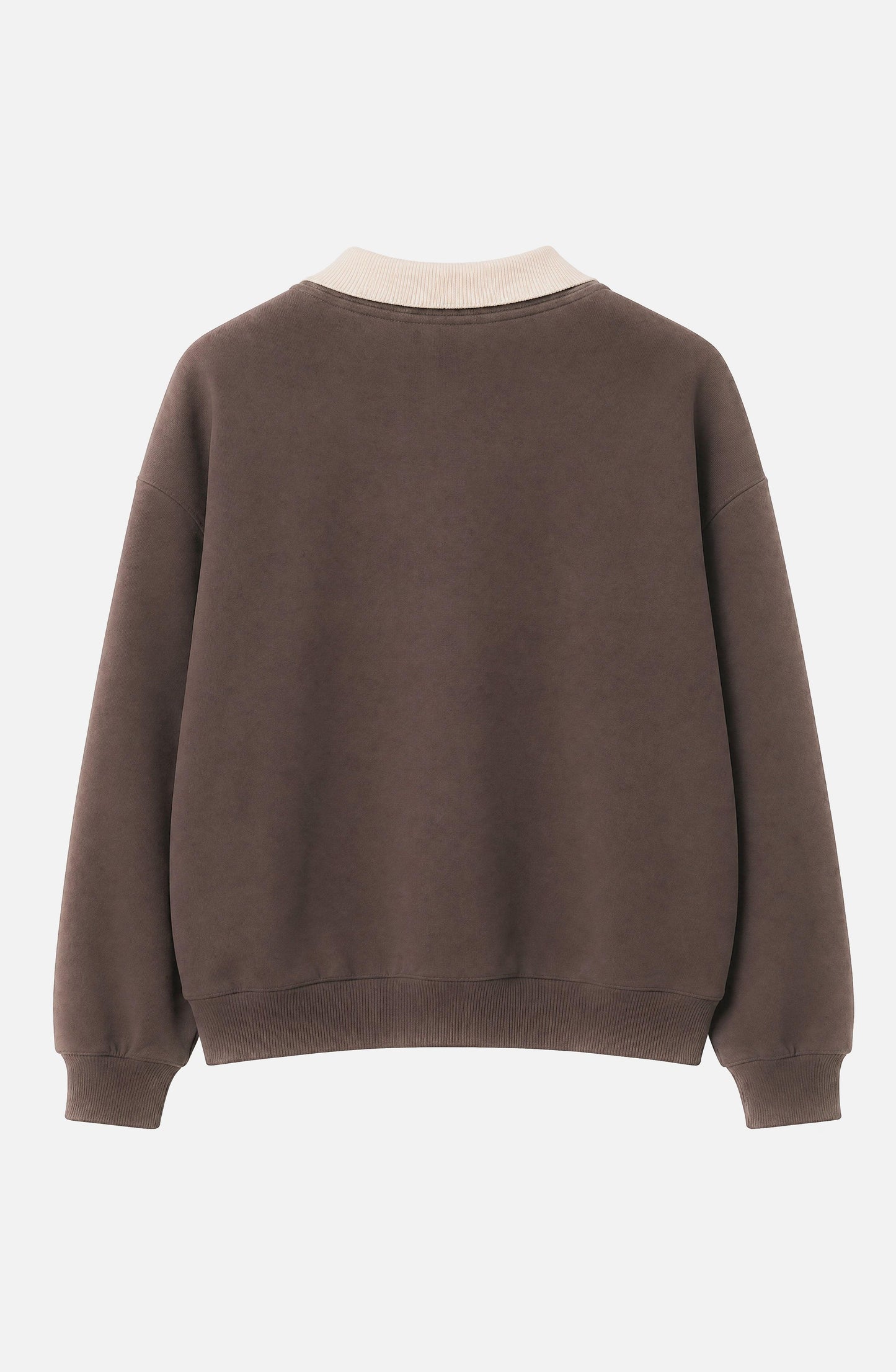 Sweatshirt Crewneck Polo Brown