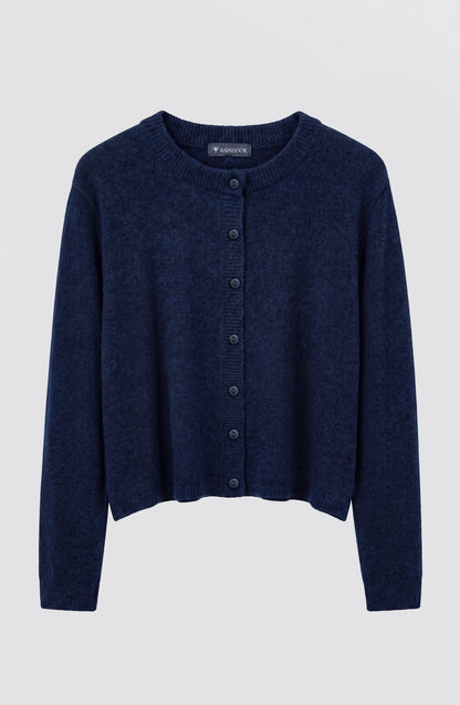 Navy Button Cardigan