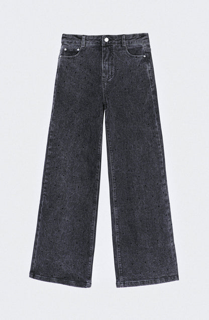 Black Strass Pants
