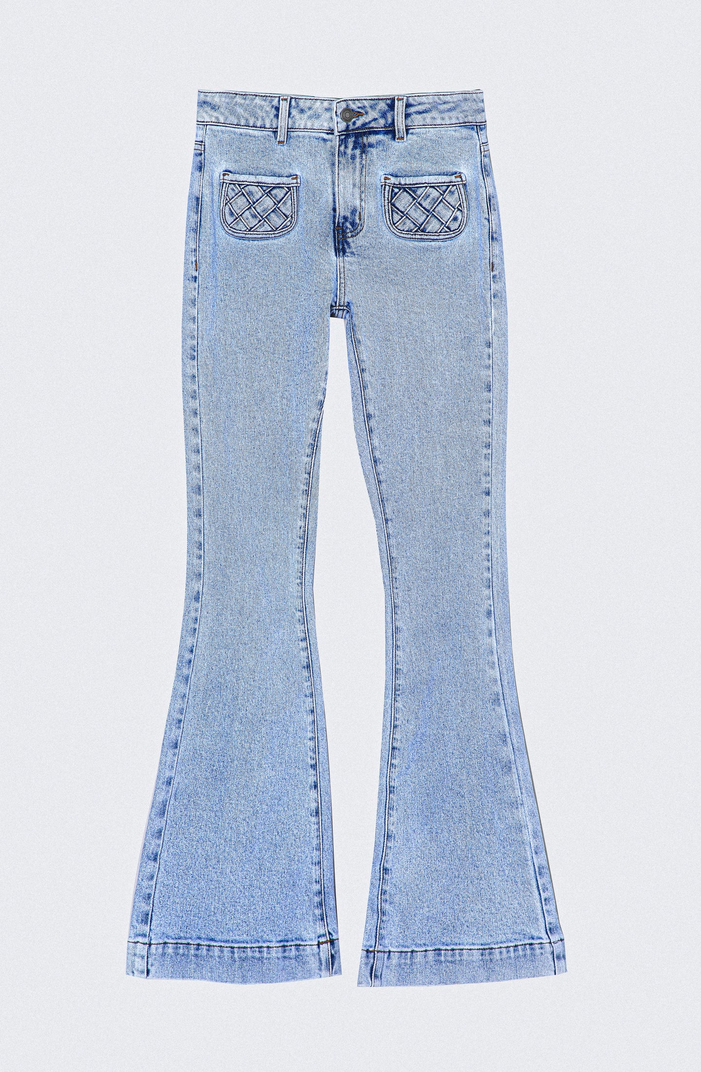 Pocket Knot Pants Blue