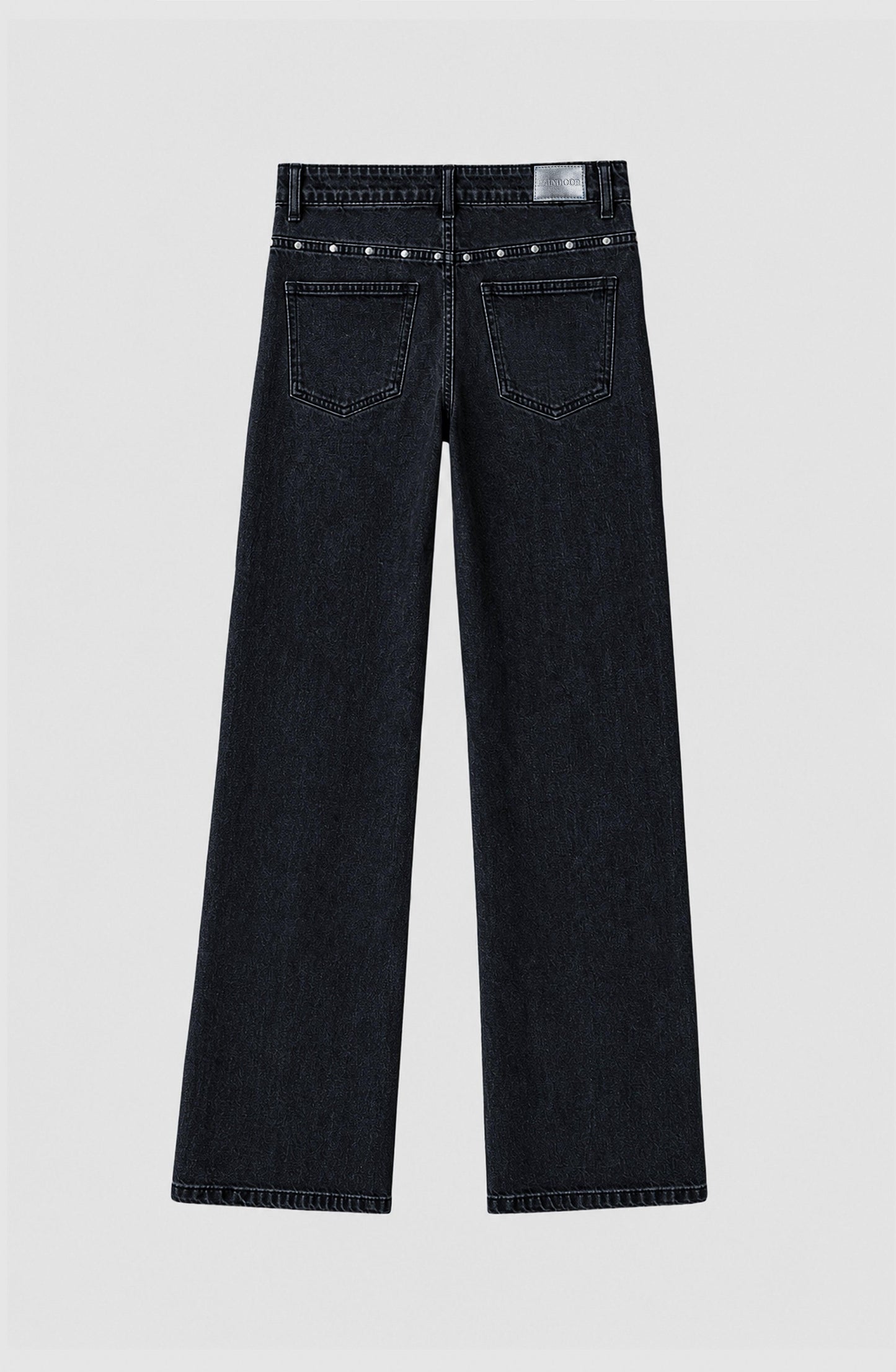Gray Star Stud Cutout Pants