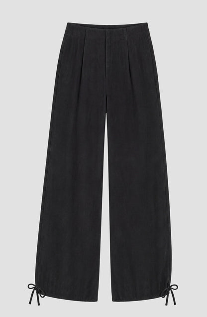 Tencel Black Tailored Pants