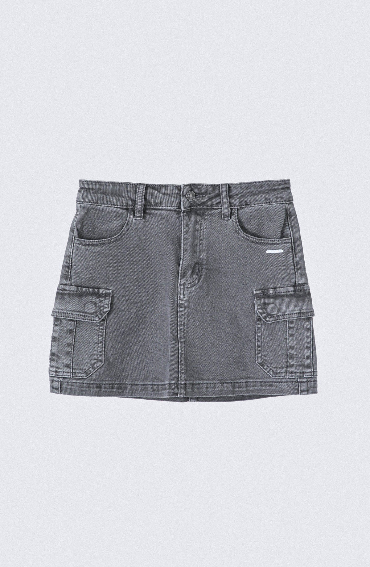 Grey Cargo Skirt