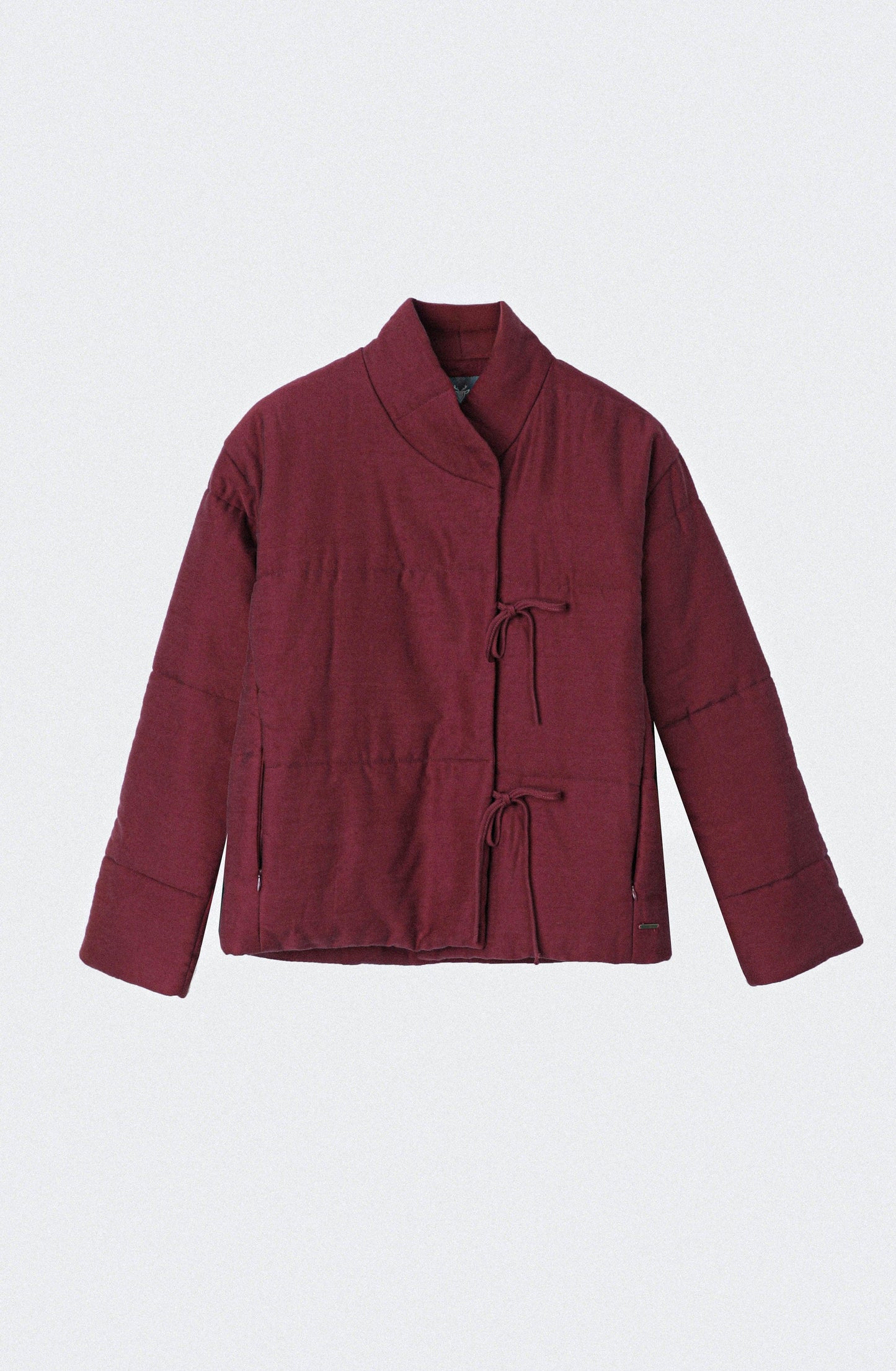 Burgundy Crossed Bow Jacket
