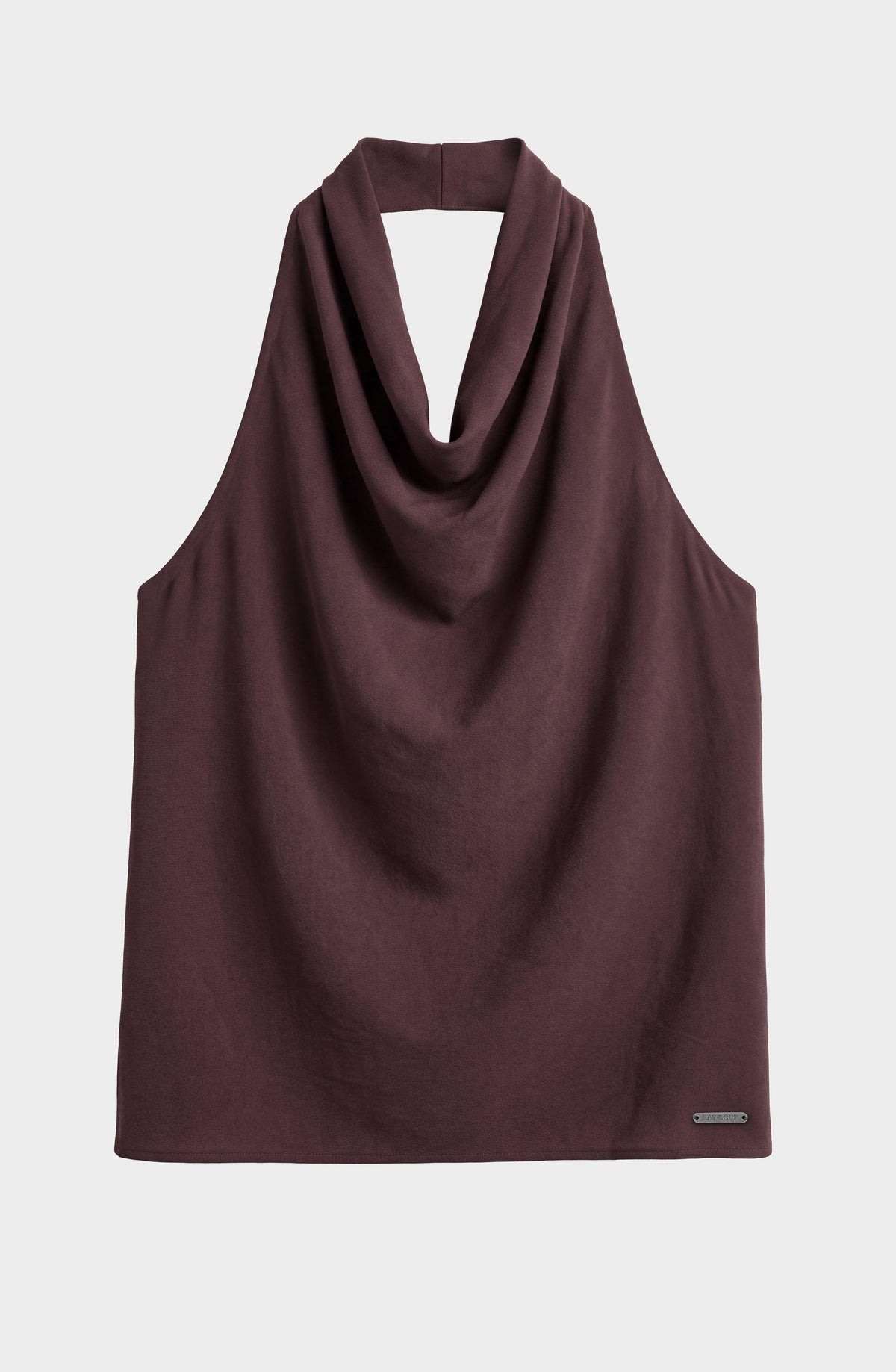Burgundy Halter Blouse