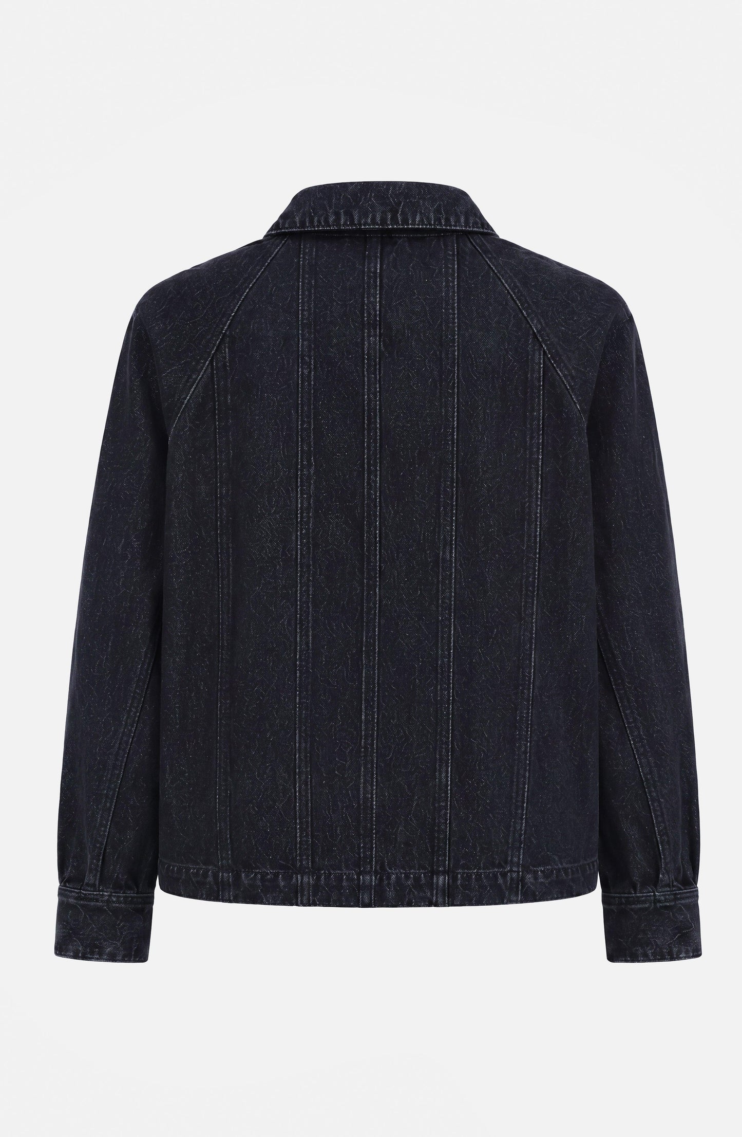 Denim Jacket with Tape Trim