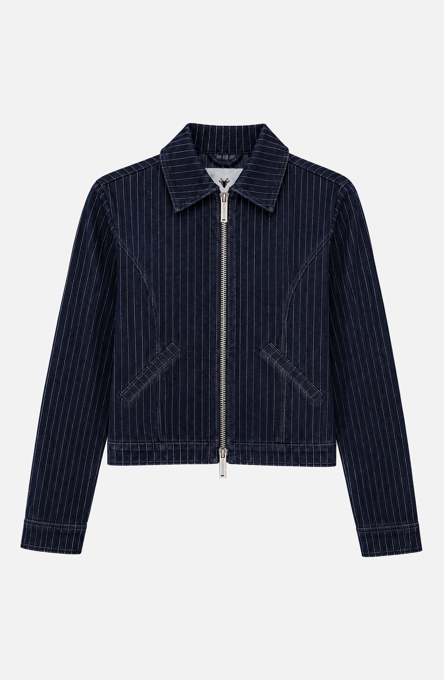 Indigo Striped Denim Jacket