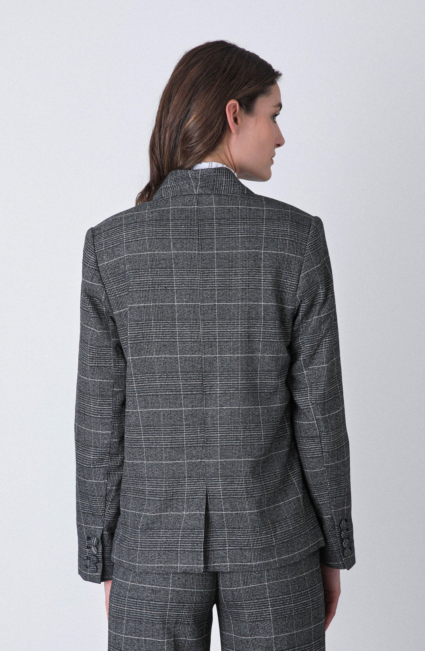 Gray Lurex Knit Blazer