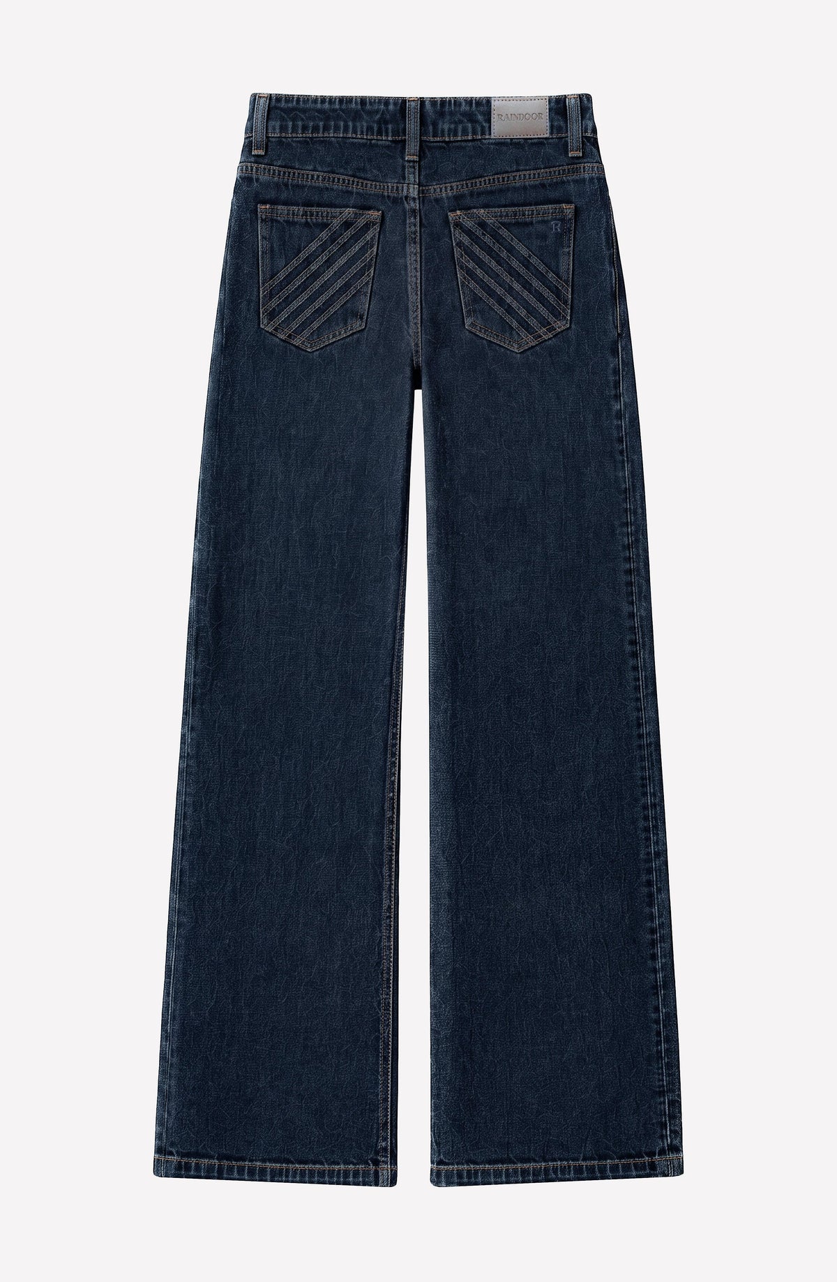 Indigo Pleated Denim Pants