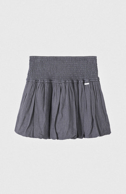 Linen Grey Bubble Skirt