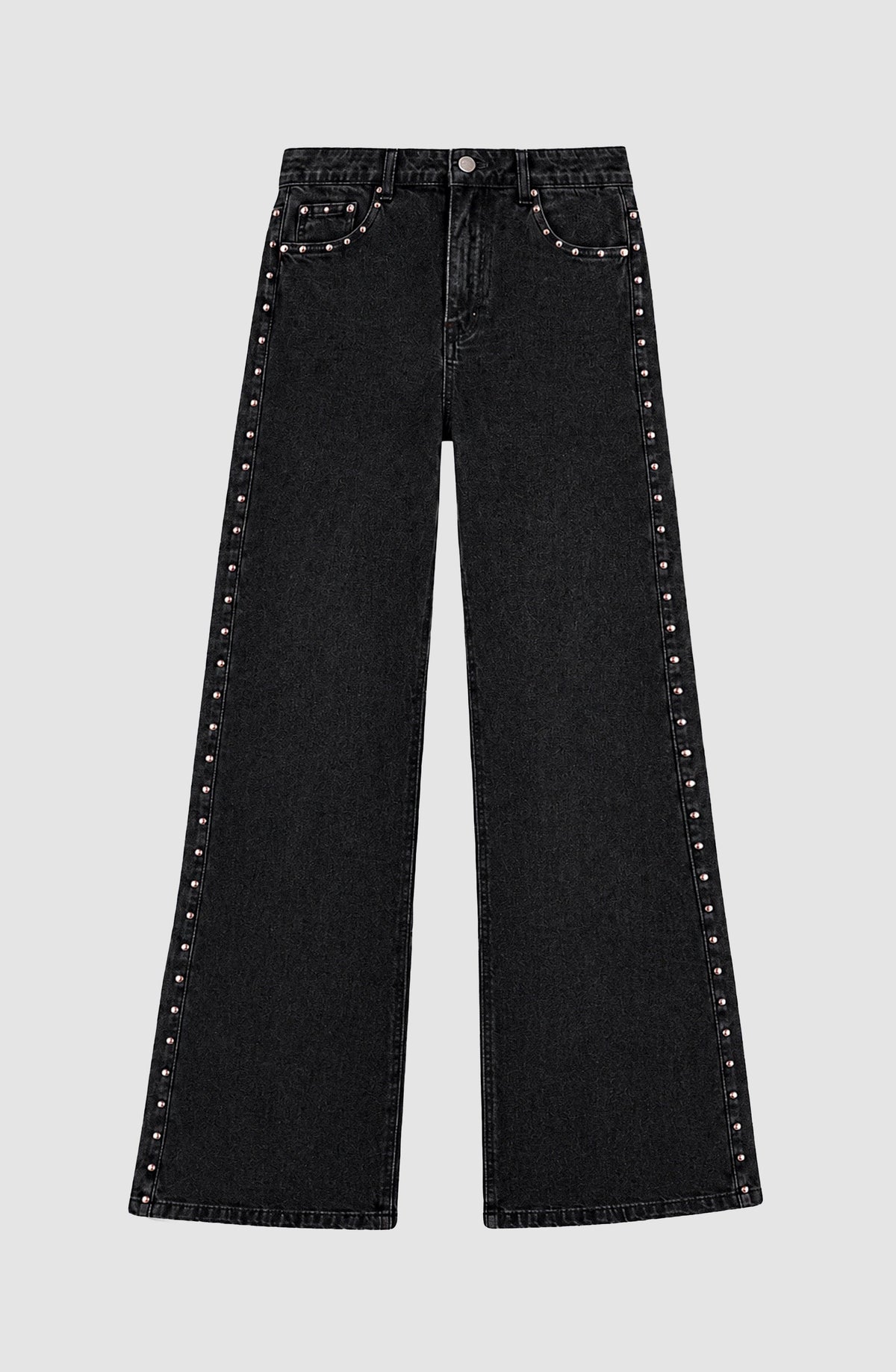 Black Estrella Straight-Leg Pants