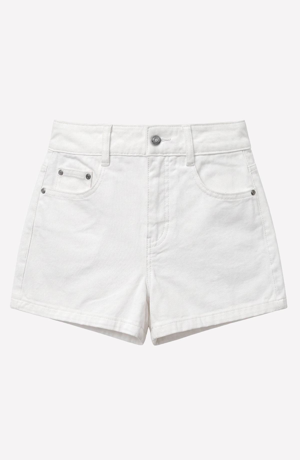 White Denim Shorts