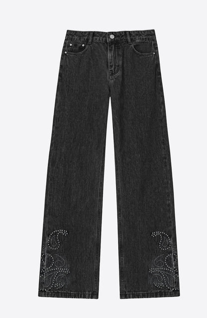 Paisley Grey Studded Pants