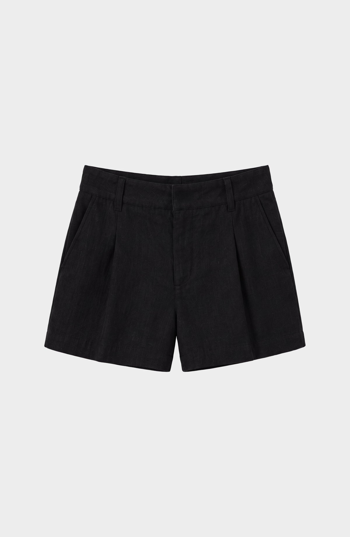 Black Tailored Shorts