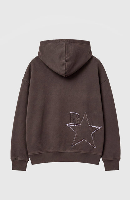 Brown Star Hoodie Sweatshirt