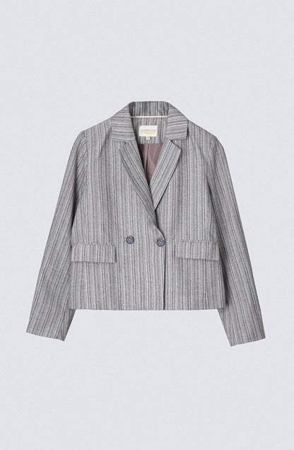 Blazer Corto Lurex Grey