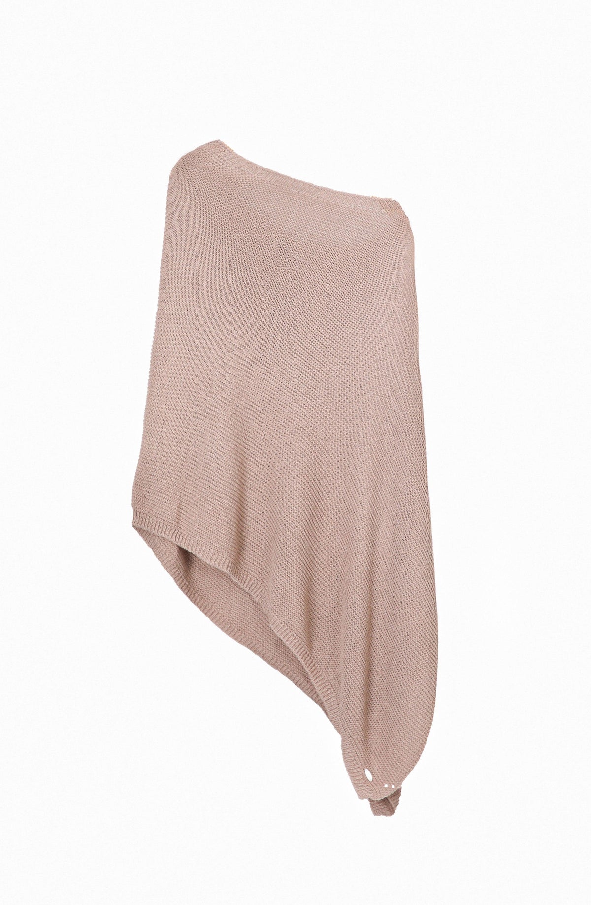 Beige Knit Cape