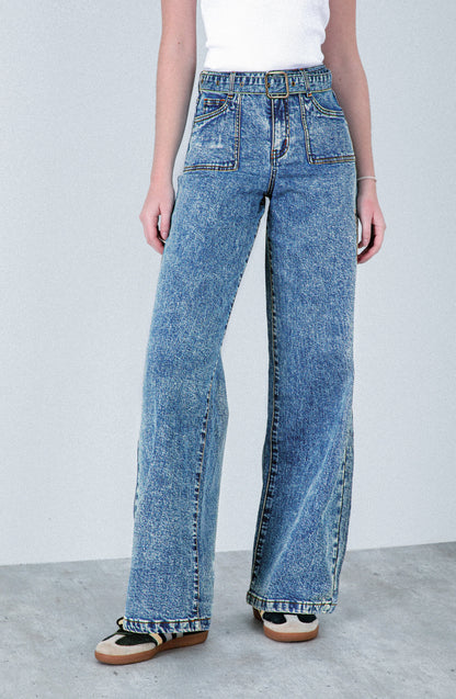 Pantalón Cinturón Blue
