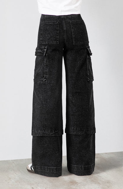 Pantalón Cargo Black
