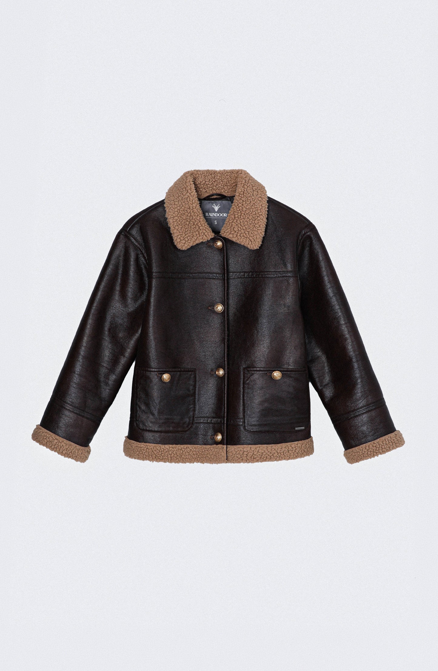 Chaqueta Pu Sherpa Brown