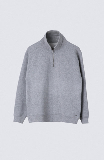 Polerón Mid Zipper Grey Melange