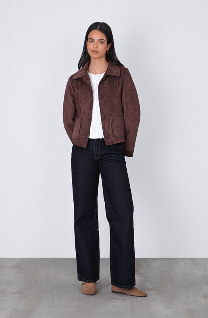 Chaqueta Suede Brown
